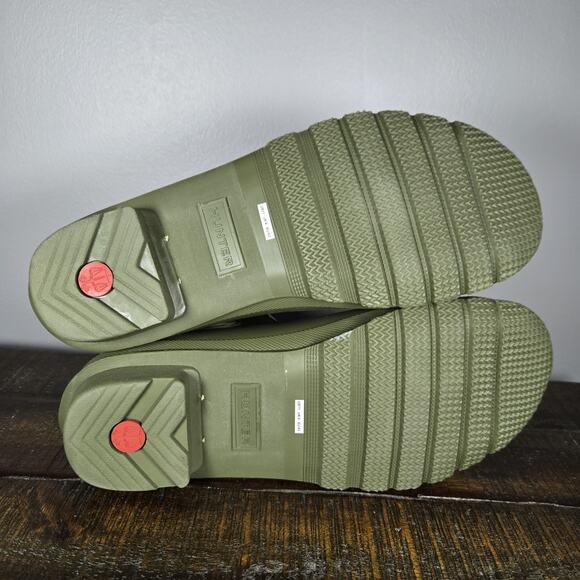 Hunter Original Chelsea Womens Size 11 Rain Boots Short Waterproof Green Matte - Picture 9 of 11